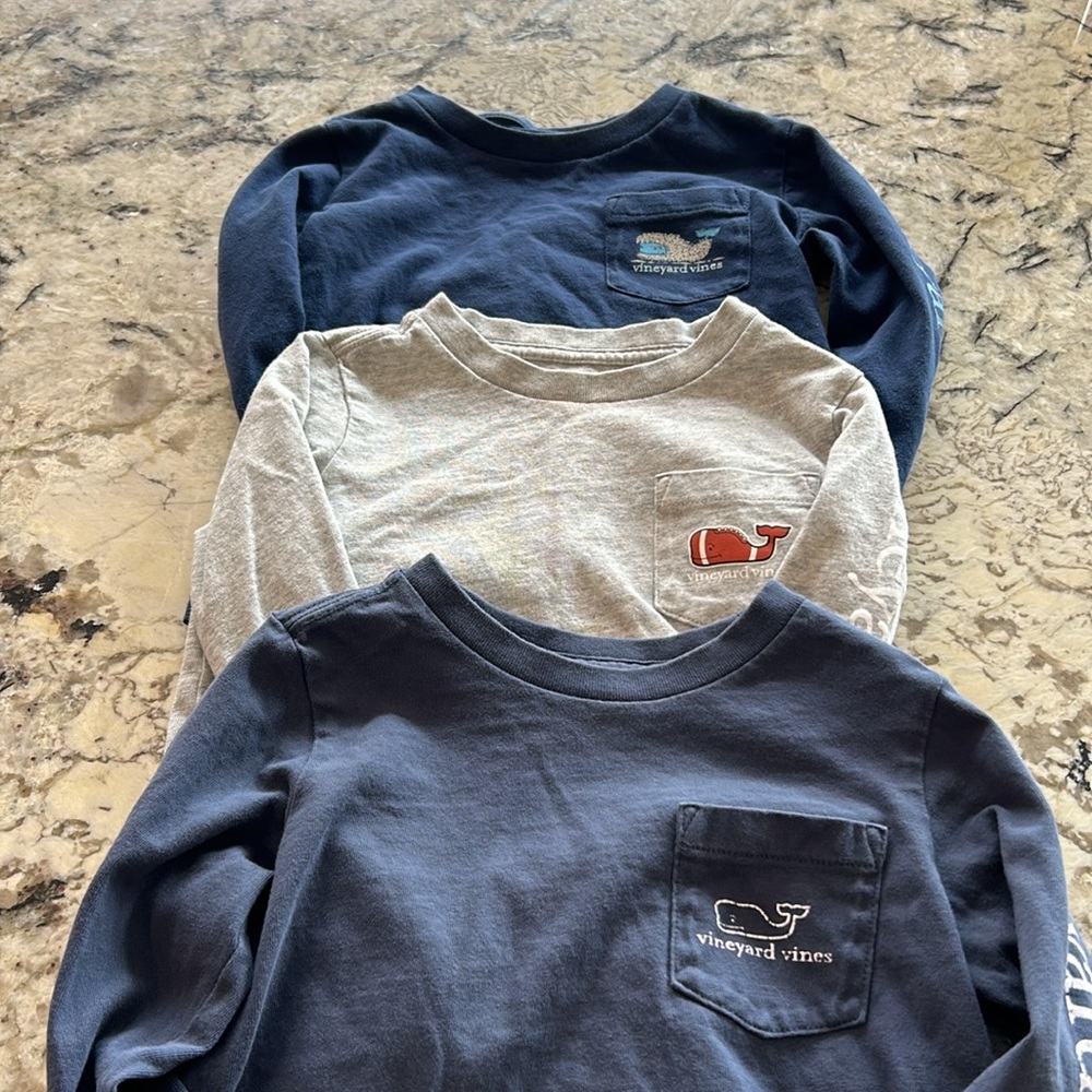 Set of 3 vineyard vines long sleeve shirts